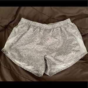 Gray and black snakeskin nike shorts